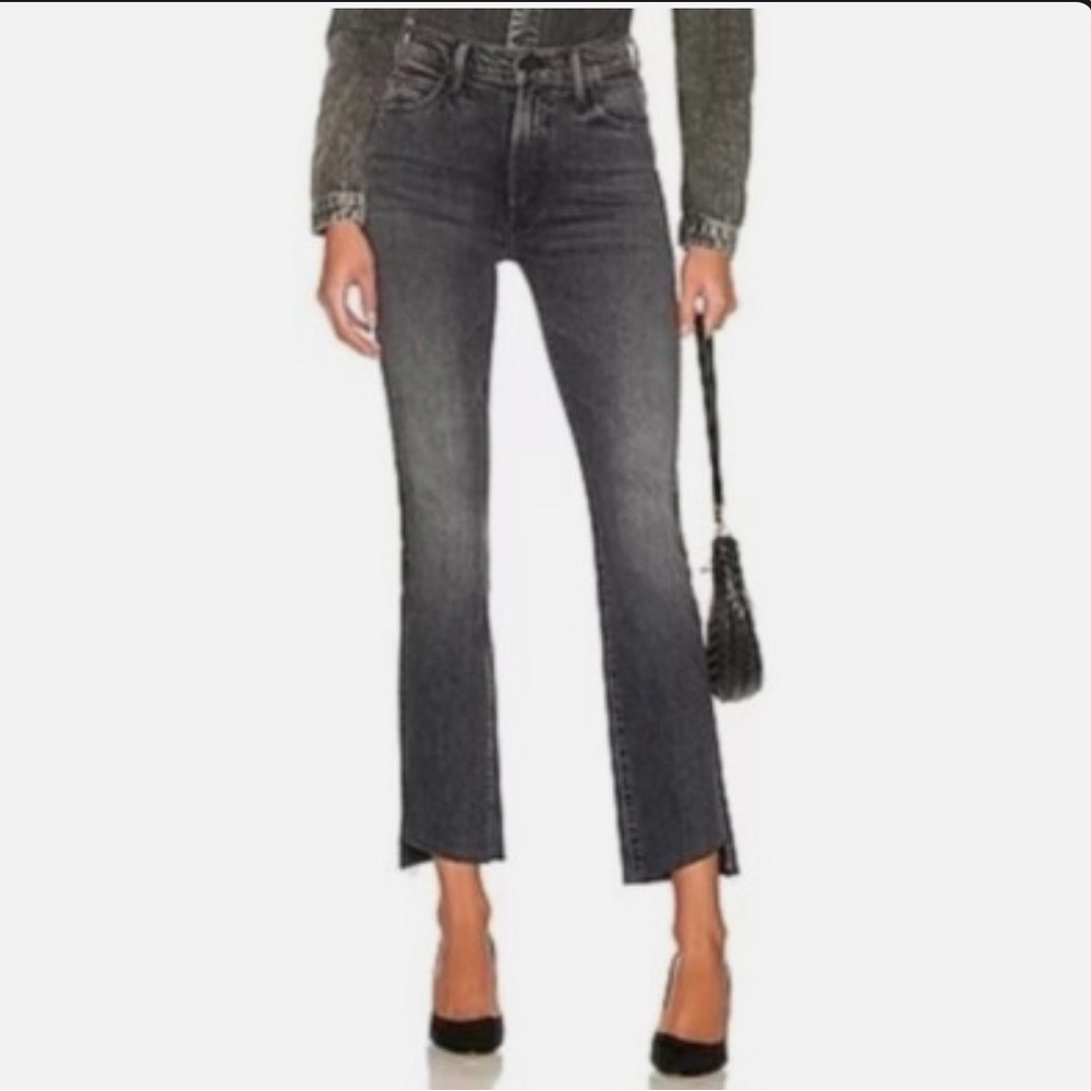 MOTHER High Waisted Rascall ankle step fray in Roadtrip Renegade